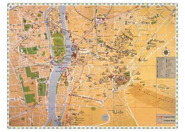 Cairo sightseeing map